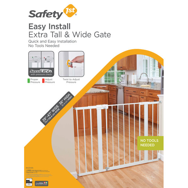 Safety 1st Easy Install Extra Tall & Wide Baby Safety Gate & Reviews